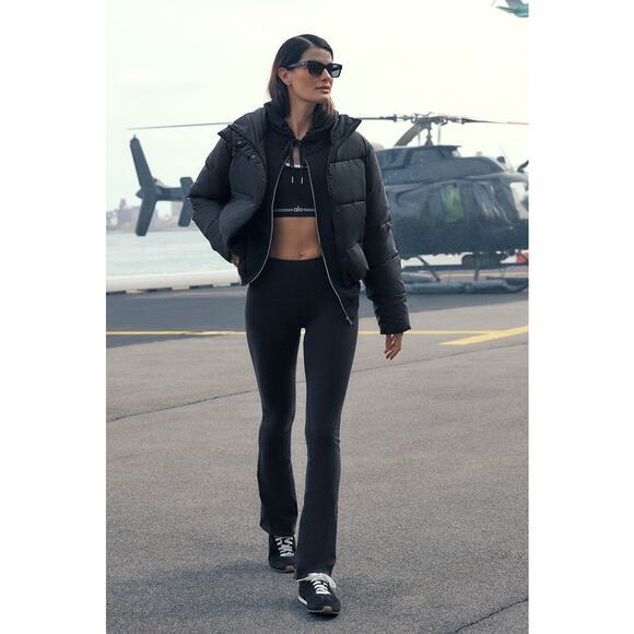 Alo Yoga Airbrush High-Waist Bootcut Legging Black Size M NWOT